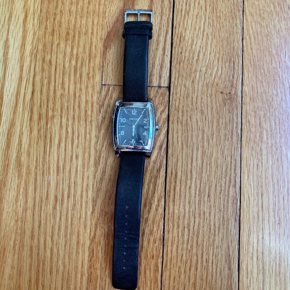 Dkny Large Rectangular Case Date Watch - image 2